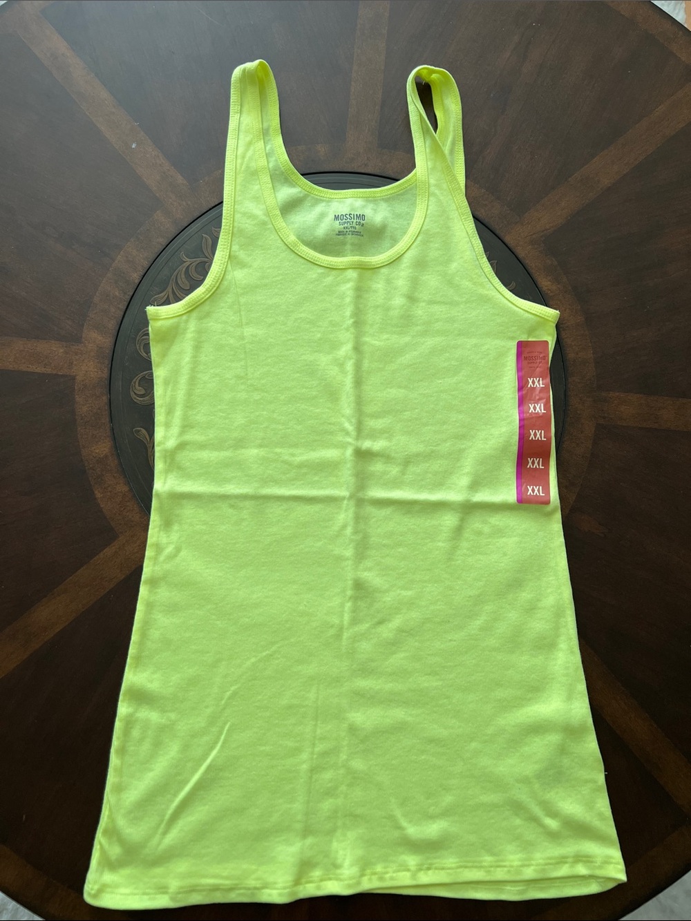 Mossimo Supply Co. Neon Lime Racerback Tank Top